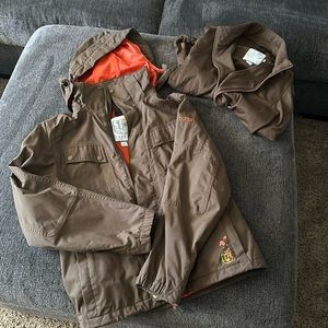 Burton coat with inner jacket